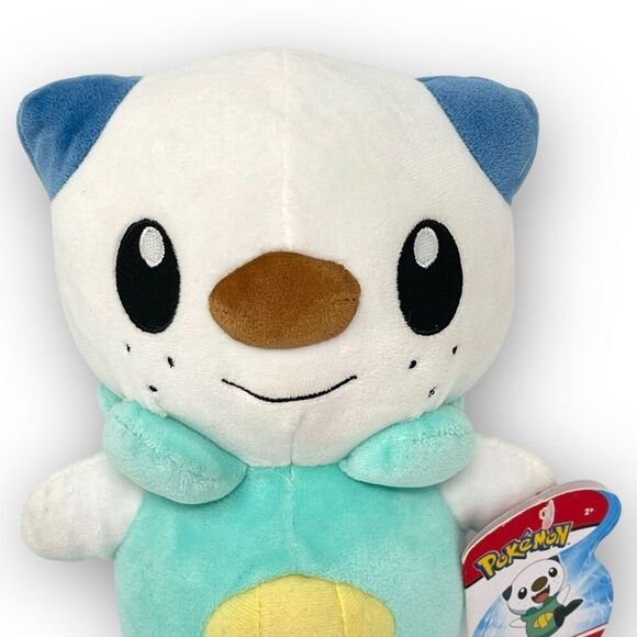 Jazwares Pokemon Nintendo 2021 Oshawott Stuffed Plush Animal 8” NWT - Picture 2 of 12